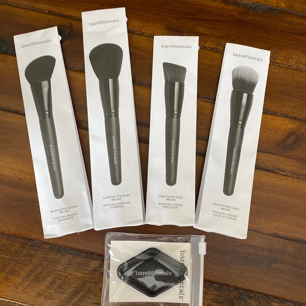 NEW bareMinerals smoothing face, precision face, and blooming, supreme finisher